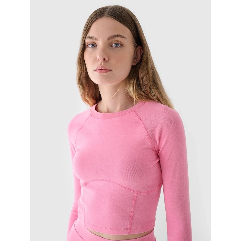 Longsleeve cropped smooth women's 4F 4FRAW24TLONF503-54S *Kategoria tymczasowa Your Sports Performance