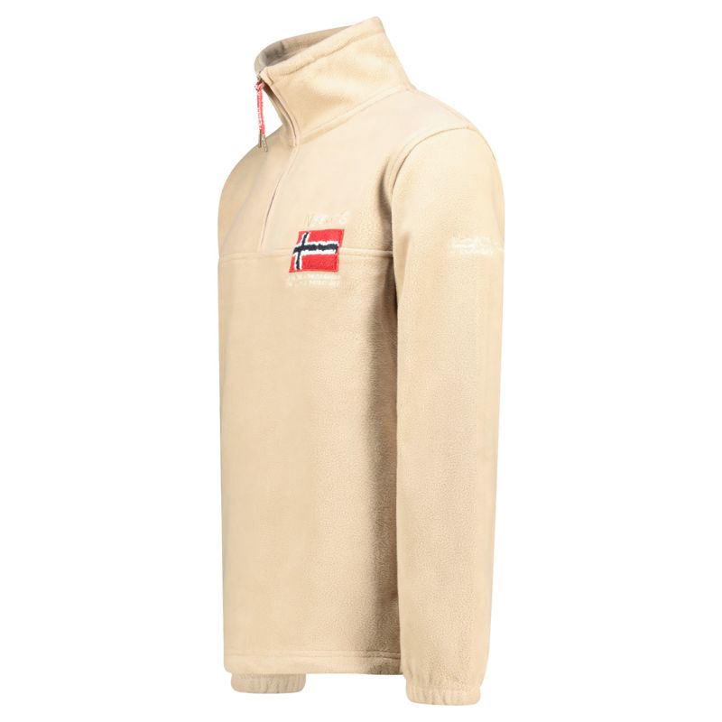 Men’s Fleece Jacket Geographical Norway TEQUATEUR BEIGE DB MEN 233 (WZ6694H/GN-BEIGE)