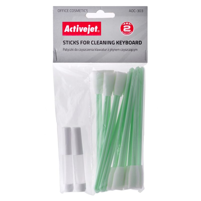 Activejet AOC-303 Cotton keyboard cleaning sticks, 12 pieces per pack. In preparation Your Sports Performance