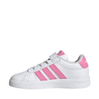 Adidas Grand Court 3.0 kids' shoes white and pink JP9371