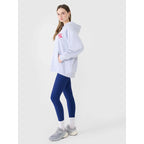 Women's oversize sweatshirt with hood, unzipped, 4F 4FWSS25TSWSF1578-34S *Kategoria tymczasowa Your Sports Performance
