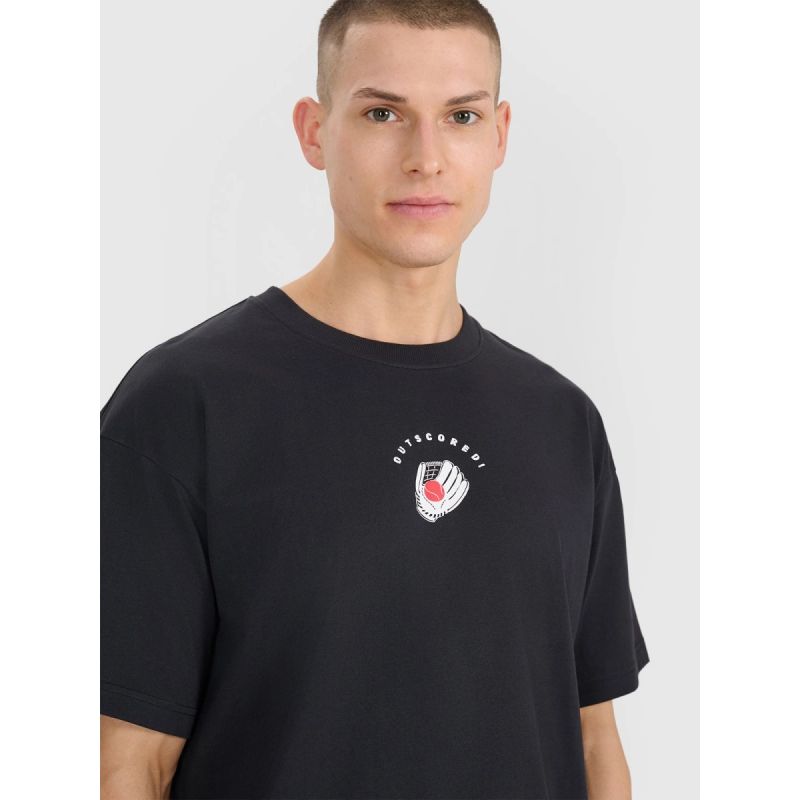 Men's oversized printed T-shirt 4F 4FRSS25TTSHM2981-20S *Kategoria tymczasowa Your Sports Performance