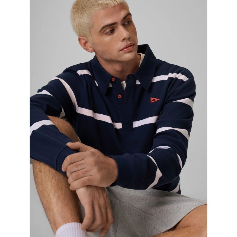 Men's longleeve relaxed polo 4F 4FRSS26TLONM675-31S