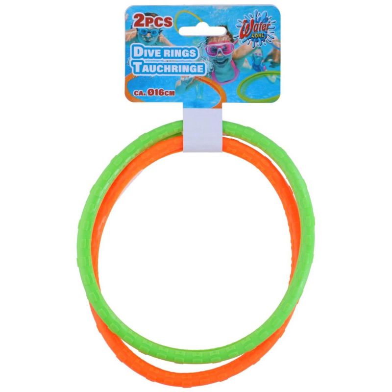 DIVING RING 2PCS GREEN AND ORANGE Accessories Your Sports Performance