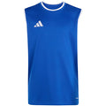 adidas Entrada 26 Sleeveless Jersey Kids' Shirt, Blue, KB3938