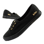 Lee Cooper shoes women's sneakers sporty black slip-on ballet flats Lee Cooper