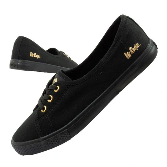 Lee Cooper shoes women's sneakers sporty black slip-on ballet flats Lee Cooper