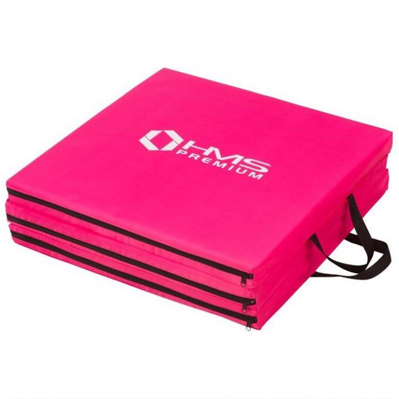 Folding gymnastic mattress pink 1800x600x500mm HMS MGS02 In preparation Your Sports Performance