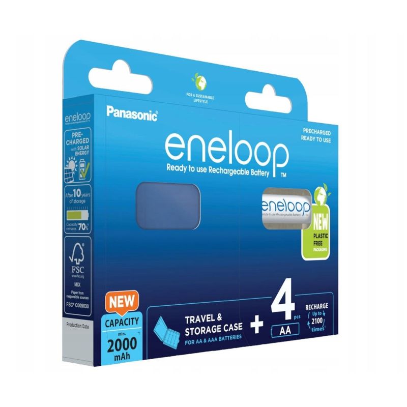 PANASONIC ENELOOP AA 2000mAh 4 pcs + CASE Baterie, akumulatorki i ładowarki/Akumulatorki Your Sports Performance