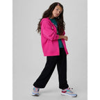 Girls' loose sweatshirt with hood 4F 4FJKAW26TSWSF3137-54S