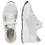 Rieker W N6304-80 white leather wedge shoes Footwear/Lifestyle/Rieker Your Sports Performance
