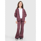 Girls' plain slim-fit long-sleeve top 4F 4FJRAW25TLONF603-10S