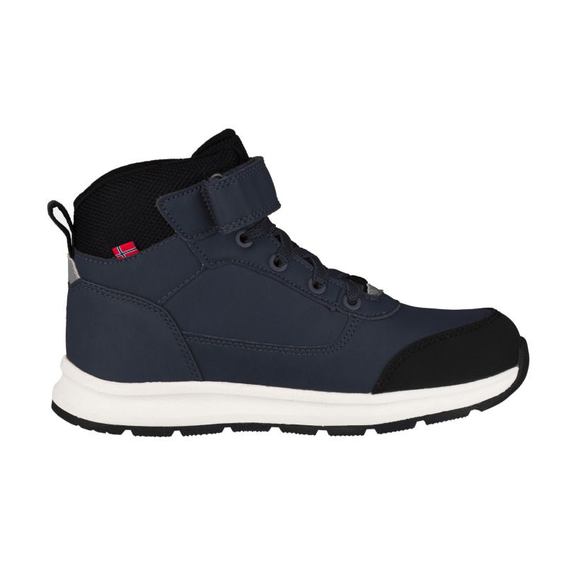 Trollkids Kids Stavanger Mid Cut XT waterproof high navy blue sports shoes (573-142) In preparation Your Sports Performance