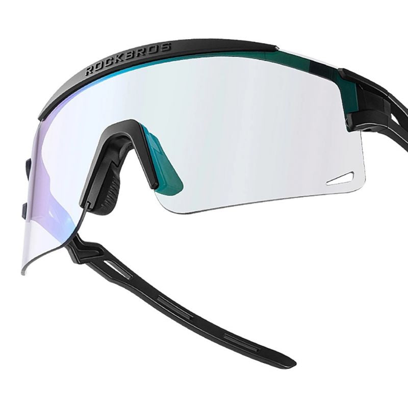 Rockbros Photochromic Cycling Glasses with UV Protection and Corrective Insert - Transparent Black Import z Action/Rowery i akcesoria/Okulary Your Sports Performance