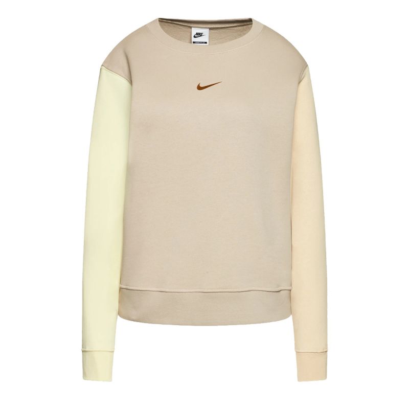Women's Nike Swoosh Beige Sports Sweatshirt - DJ4411-210 Odzież/Odzież na co dzień Your Sports Performance