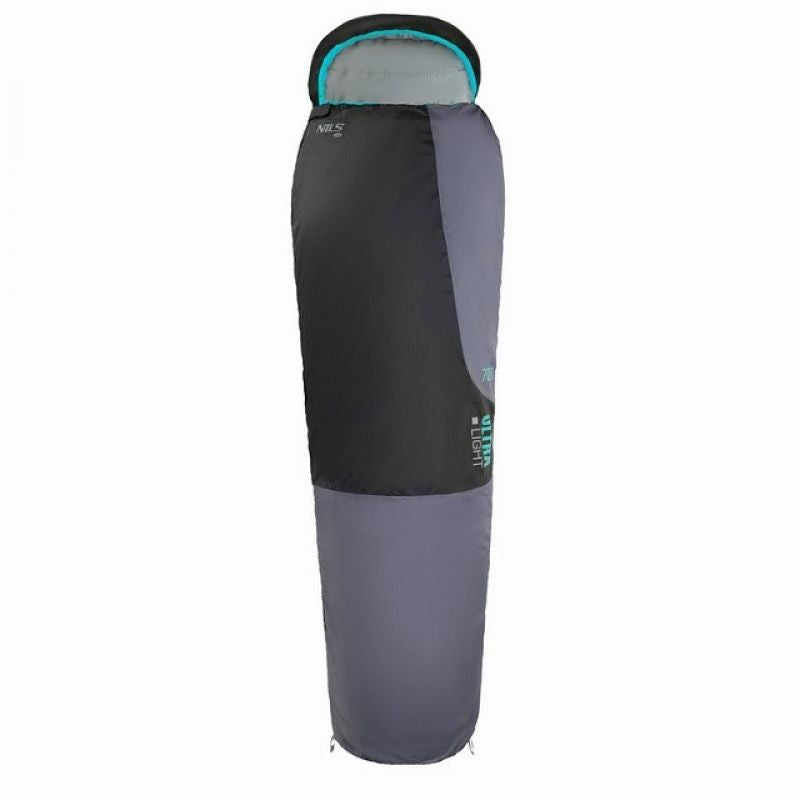 NILS CAMP NC1705 Ultra Light Sleeping Bag Black and Mint Kemping/Śpiwory Your Sports Performance