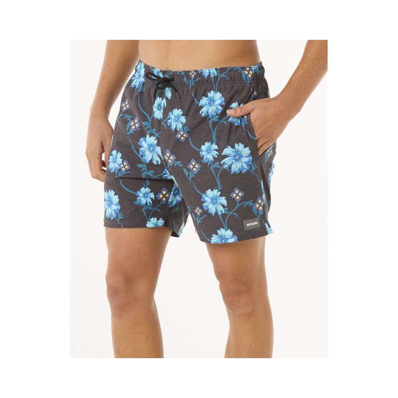 RIP CURL Surf Revival Floral Volley boardshorts black