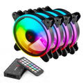 SAVIO SET OF 4 ARGB FANS 120 MM WITH CONTROLLER AND REMOTE CONTROL FAN-01 Chłodzenie/Chłodzenie - wentylatory Your Sports Performance