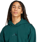 Men's adidas ALL SZN Fleece Hoodie green KB8527 In preparation Adidas