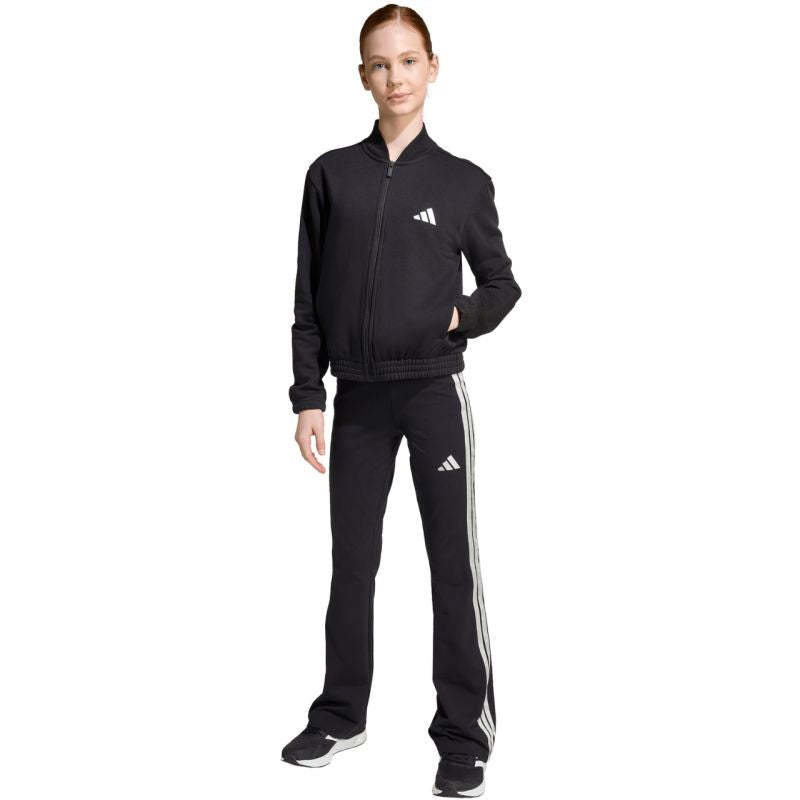adidas Junior Girls Glam Tracksuit Black JL7474 In preparation Adidas