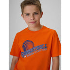 Boy's regular printed T-shirt 4F 4FJRSS26TTSHM4278-70S