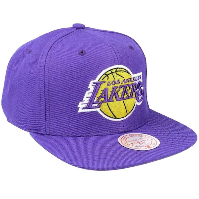 Mitchell & Ness NBA Cap Los Angeles Lakers Top Spot Snapback Hwc Lakers HHSS3256-LALYYPPPPURP Clothing/Basketball/Mitchell & Ness Your Sports Performance