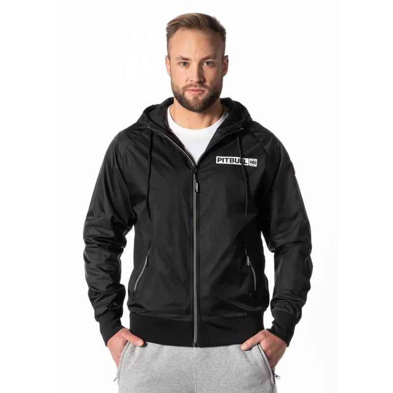 Pit Bull West Coast Athletic Logo Men's Spring Jacket Black Transitional - 52300190000 Odzież/Odzież na co dzień Your Sports Performance