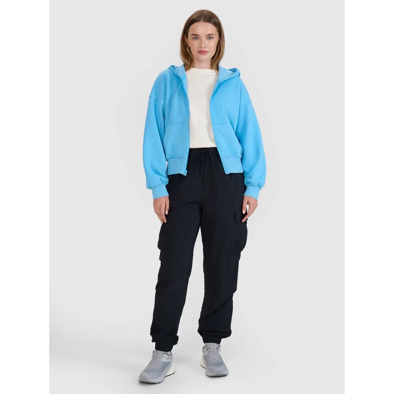 Women's zip-up hooded sweatshirt 4F 4FRSS25TSWSF2195-33S *Kategoria tymczasowa Your Sports Performance