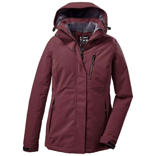 Killtec KOW 170 WMN JCKT women's hooded coat burgundy (38030/445) In preparation Your Sports Performance