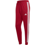 Men's adidas Essential 3-Stripes French Terry Burgundy Pants KR2702