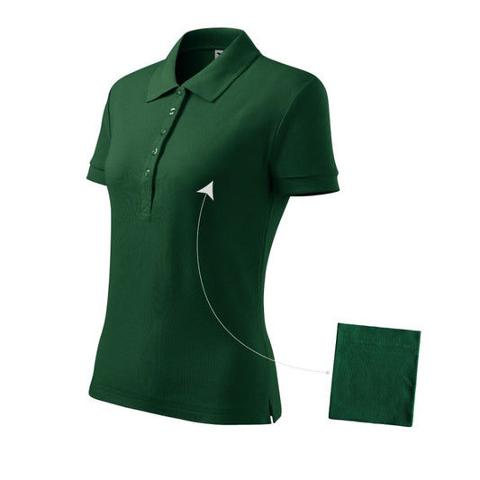 Women's Cotton Polo Shirt (Dark Green) Clothing/Lifestyle/T-shirts/Malfini Your Sports Performance