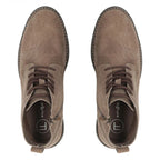 Men's leather ankle boots, unlined, suede, beige, Filippo MBT8318