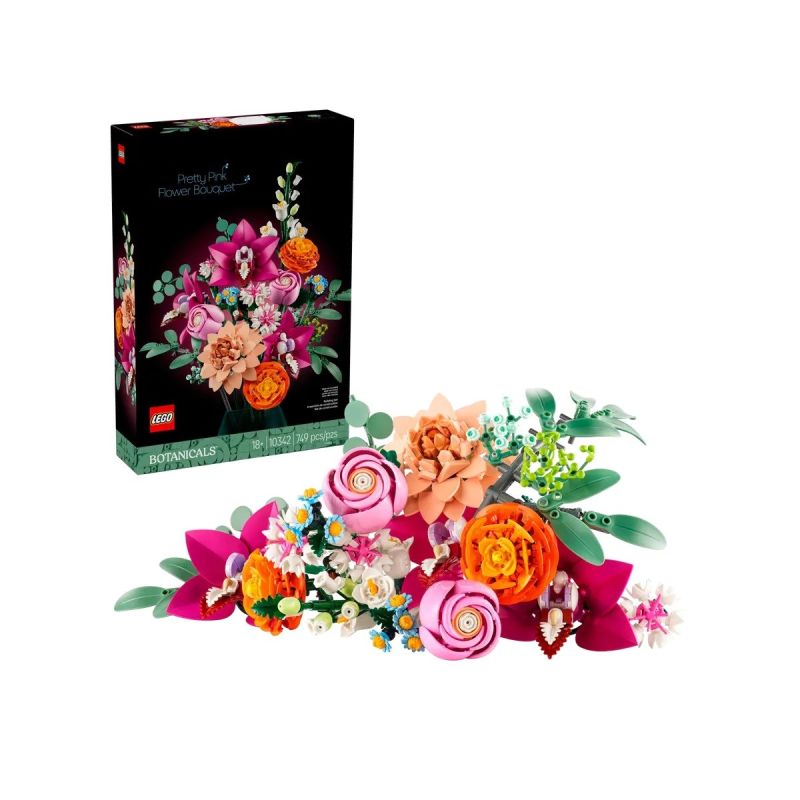 LEGO ICONS 10342 Botanicals - Beautiful Bouquet of Pink Flowers Accessories Your Sports Performance