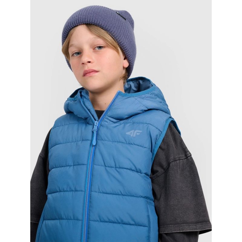 Boy's down vest with synthetic filling 4F 4FJRAW25TVJAM324-32S Clothing Your Sports Performance