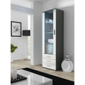 SOHO S1 display cabinet, grey/white gloss Bufety i witryny/Bufety i witryny na drewnianej podstawie Your Sports Performance