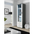 SOHO S1 display cabinet, grey/white gloss Bufety i witryny/Bufety i witryny na drewnianej podstawie Your Sports Performance