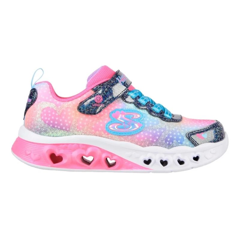 Skechers S-Lights Flutter Heart Lights - Simply Love 302315L-NVMT Navy/Multi To be categorized Your Sports Performance