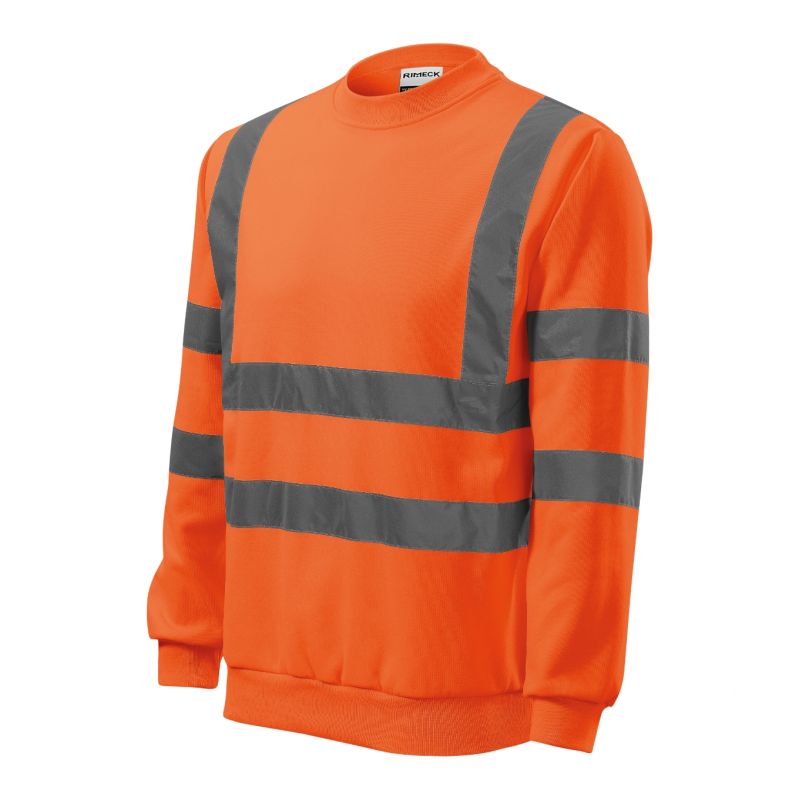 Rimeck HV Essential M MLI-4V698 sweatshirt fluorescent orange Clothing/Lifestyle/Rimeck Your Sports Performance