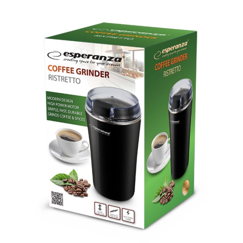 ESPERANZA COFFEE GRINDER RISTRETTO BLACK EKC008K AGD - Produkty/Młynki do kawy Your Sports Performance