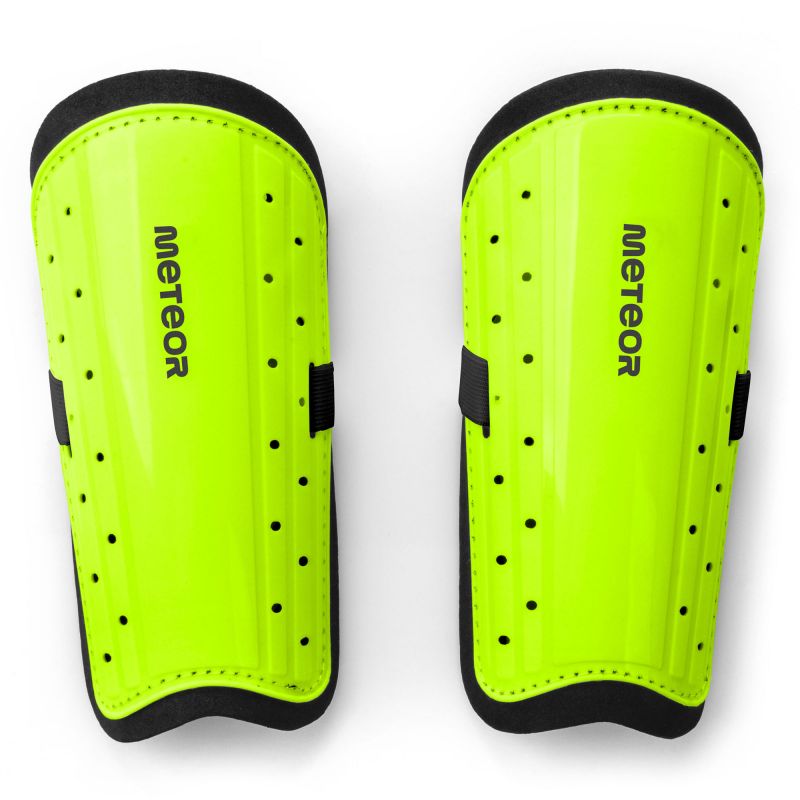 Meteor L football shin guards white In preparation Your Sports Performance
