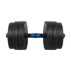 Bituminous adjustable dumbbells with connector 2x10kg REBEL ACTIVE In preparation Your Sports Performance