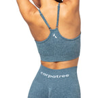 Carpatree Allure Blue Melange Seamless Sports Bra - CP-ASB-BM-BLUE Odzież/Odzież na co dzień Your Sports Performance