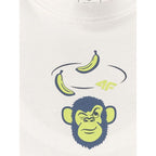 Boy's loose T-shirt with print 4F 4FJRSS26TTSHM4276-10S