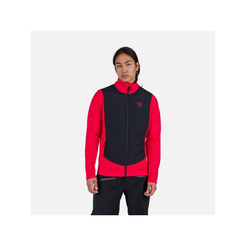 Rossignol Classique Hybrid Clim Fz sweatshirt red Rossignol