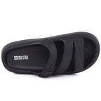 Women's sports flip-flops with a thick sole for the pool, black Big Star TT274A037 To be categorized Your Sports Performance
