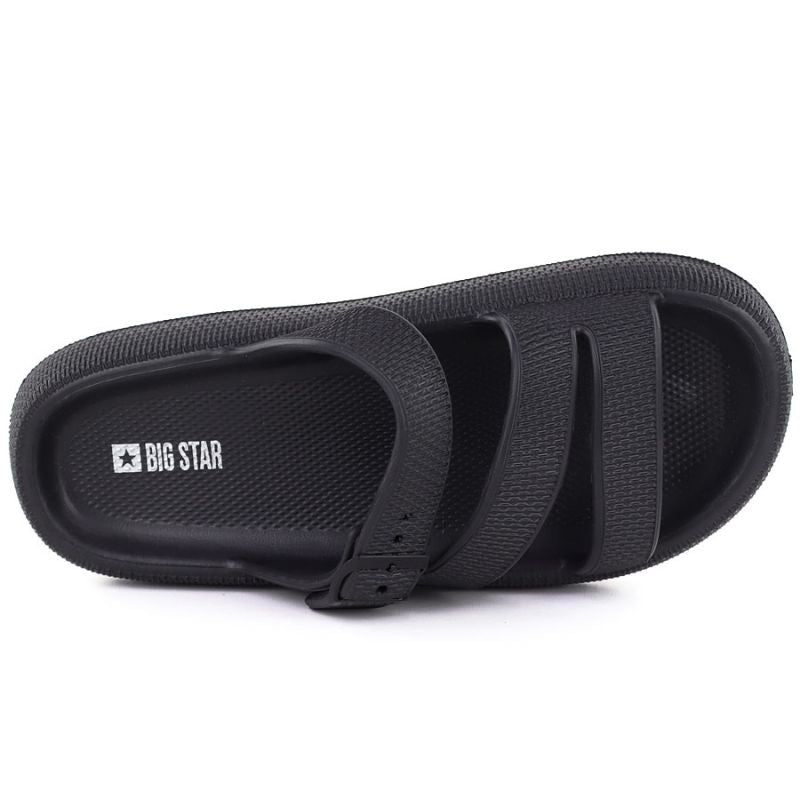 Women's sports flip-flops with a thick sole for the pool, black Big Star TT274A037 To be categorized Your Sports Performance
