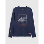 Men's longsleeve regular with print 4F 4FRAW25TLONM606-31S