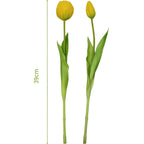 BOUQUET OF 5 YELLOW PEONY TULIPS 39 CM LIFE-LIKE SPRING DECORATION Home and Garden/Equipment Your Sports Performance