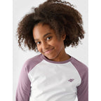 Longsleeve regular plain girls 4F Junior 4FJWAW24TLONF291-51S *Kategoria tymczasowa Your Sports Performance