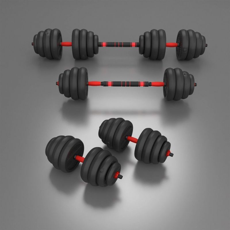 HMS SGN140 6-in-1 weight set (barbell, dumbbells and kettlebell) 40kg In preparation Your Sports Performance